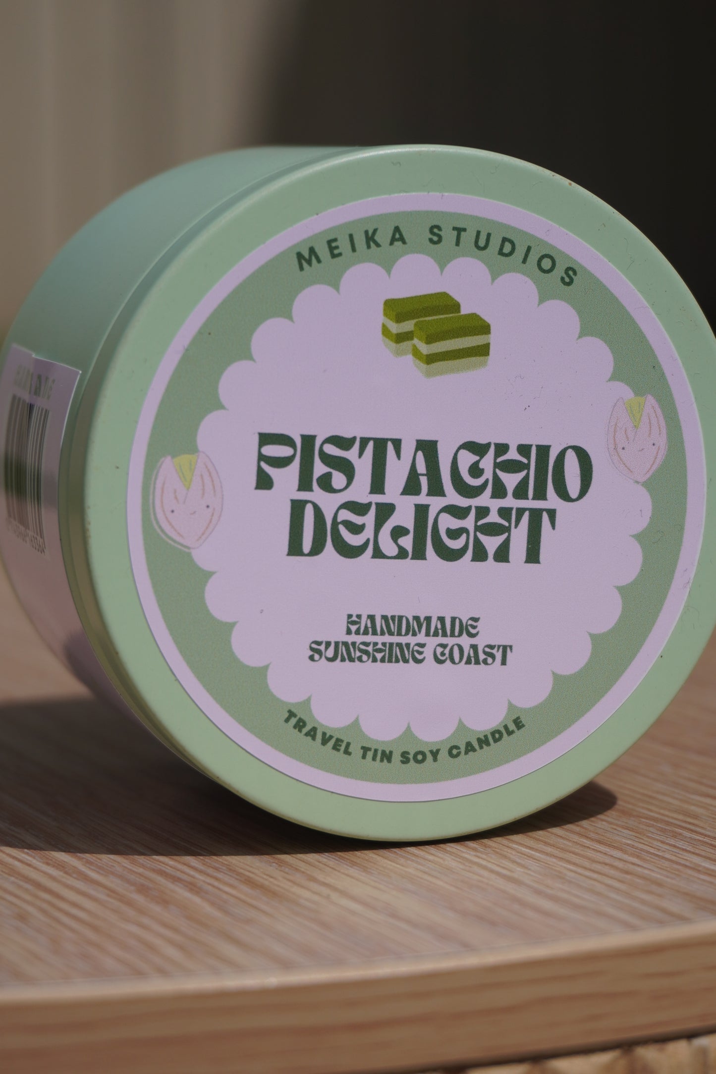 NEW- Pistachio Delight Travel Tin