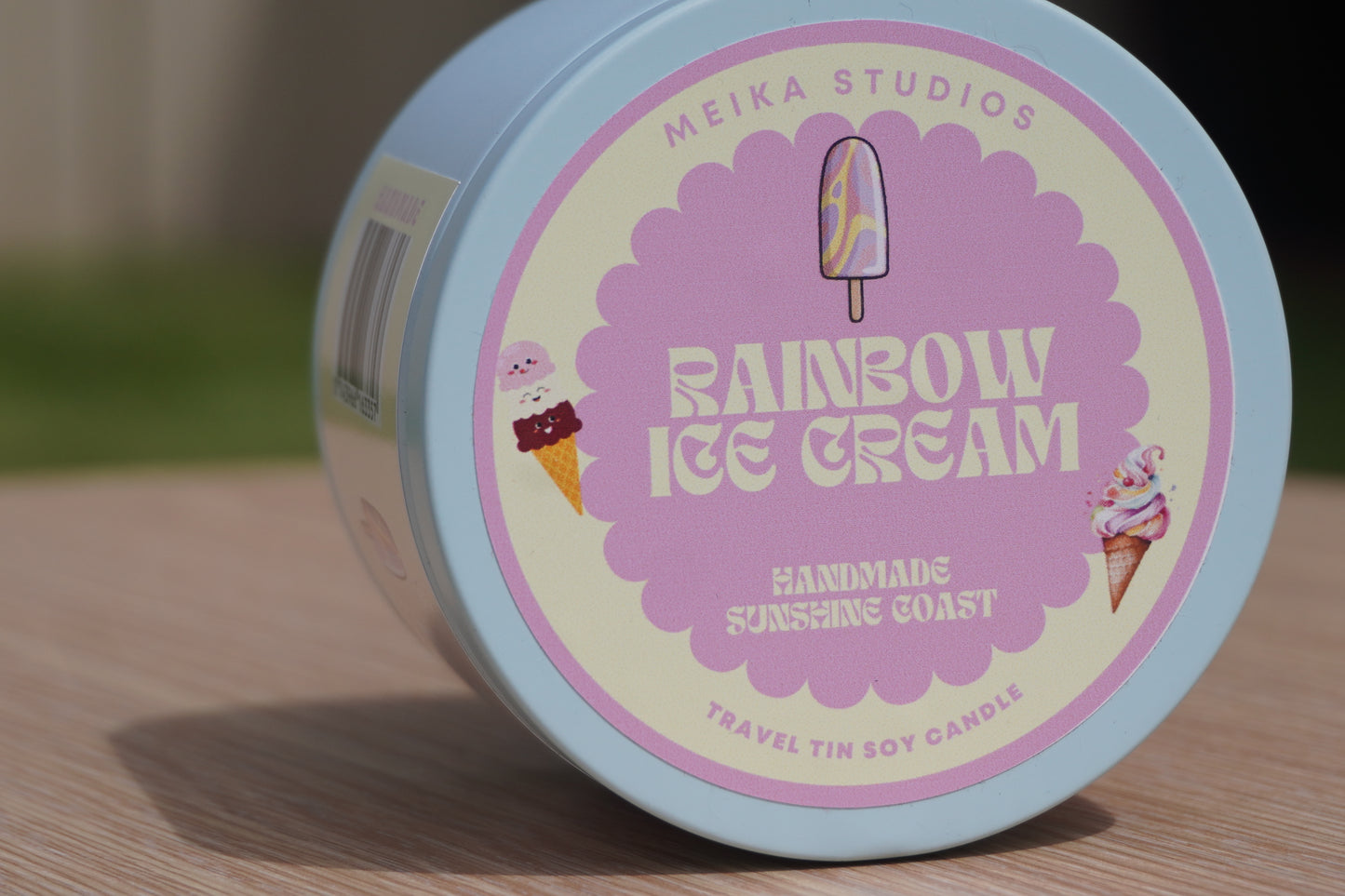 NEW- Rainbow Ice Cream Travel Tin